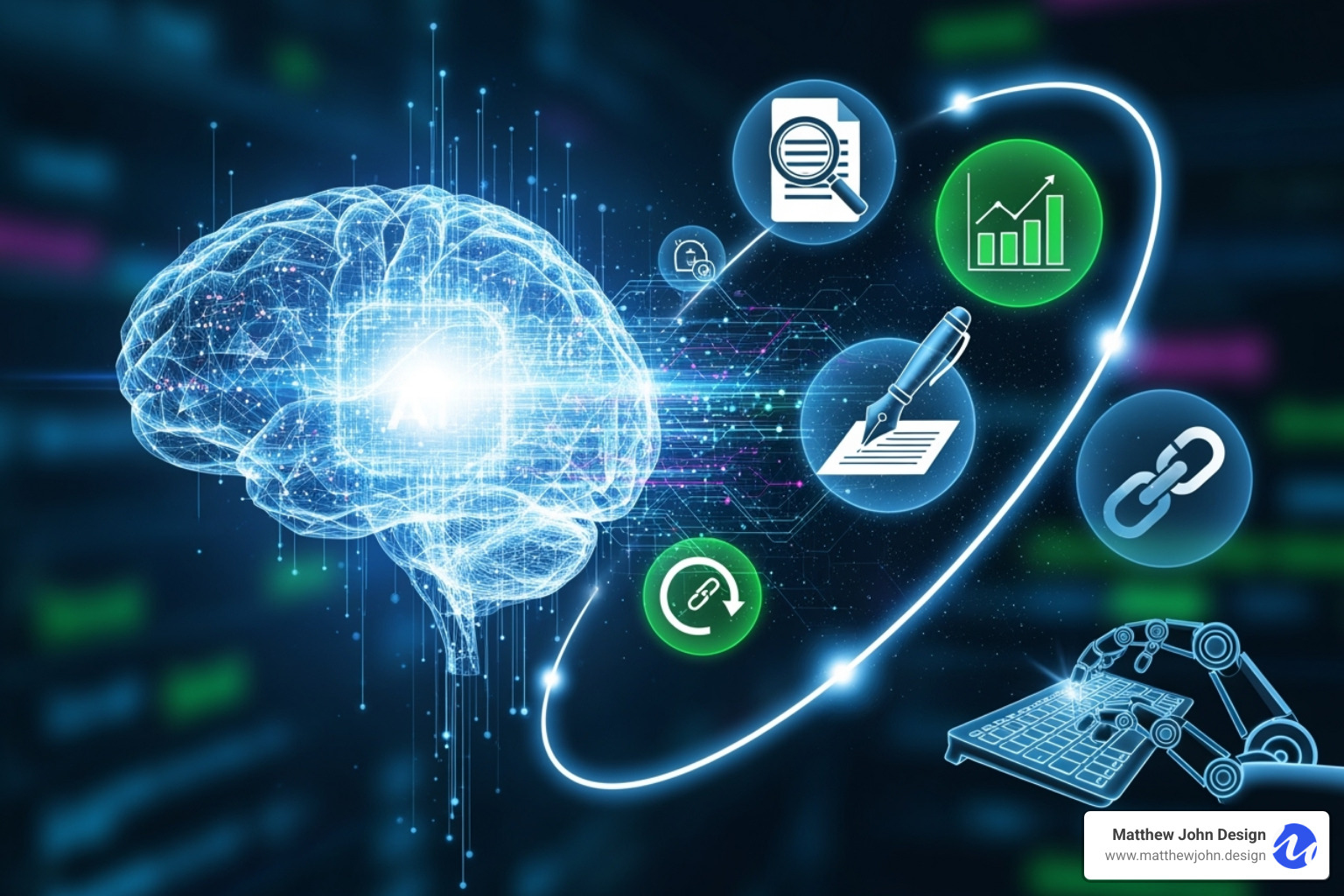 Content editor with real-time AI SEO optimization suggestions