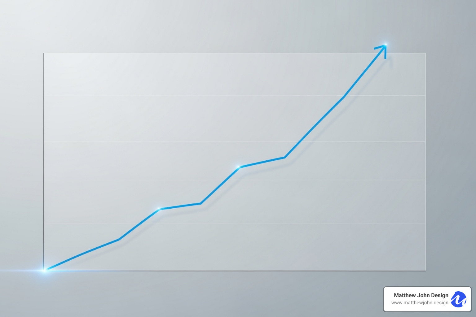 graph showing an upward trend in website traffic and conversions after a redesign - affordable website redesign