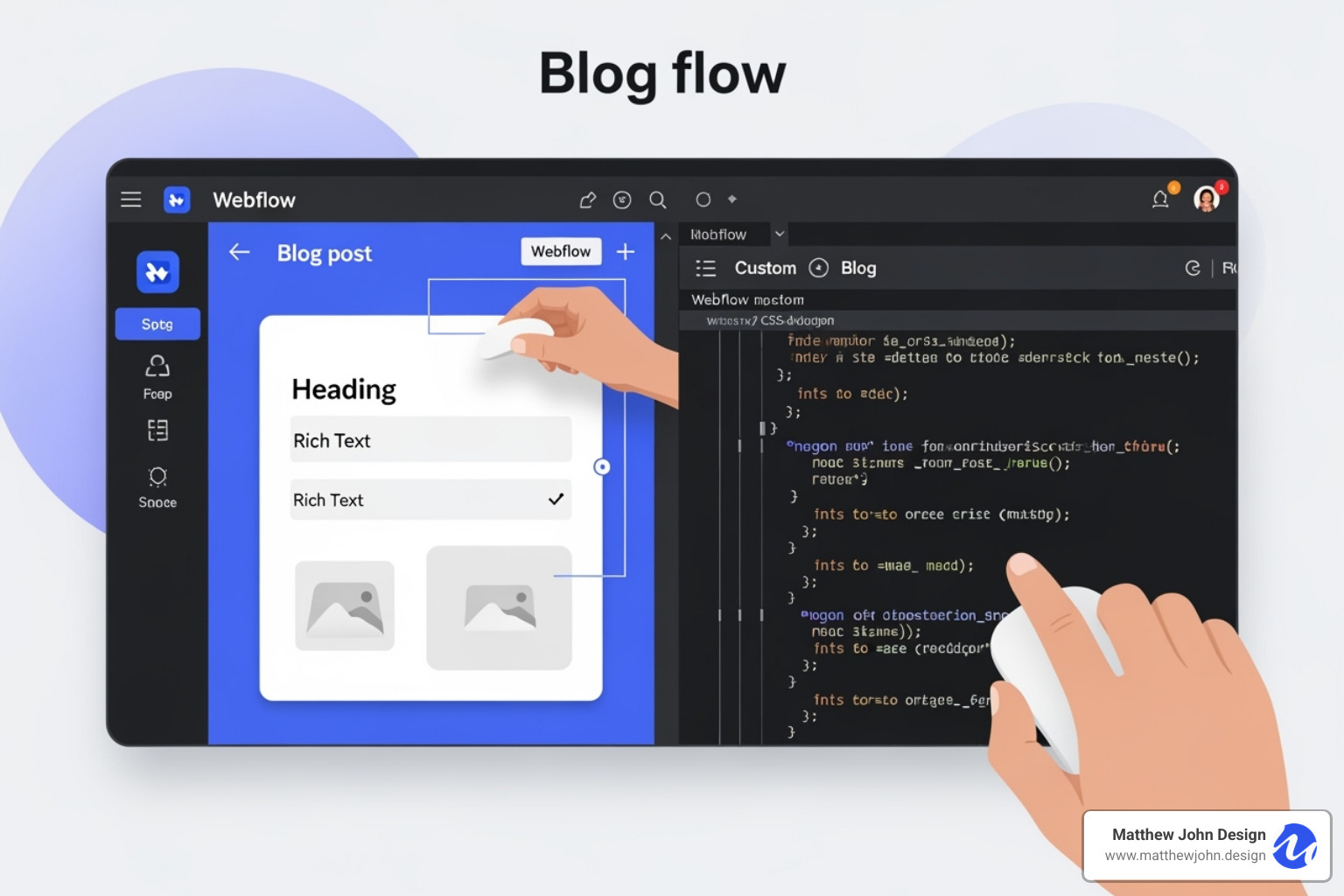 SEO settings for a CMS Collection Page in Webflow - webflow blog tutorial