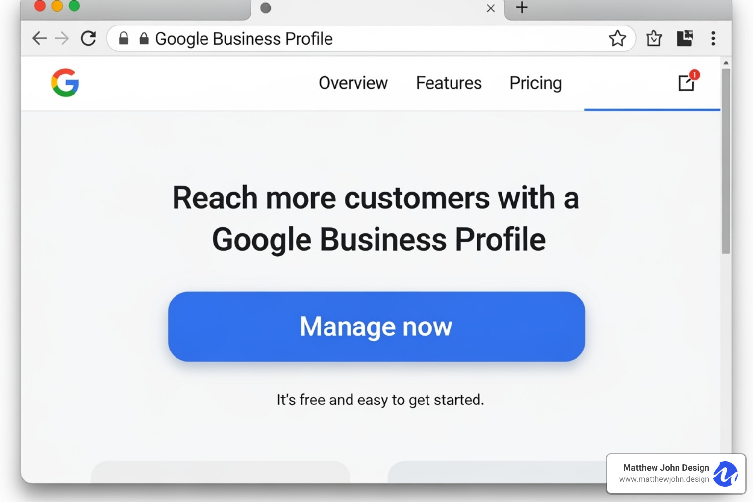 Google Business Profile "Manage now" button - Google My Business Google Business Profile "Manage now" button - Google My Business