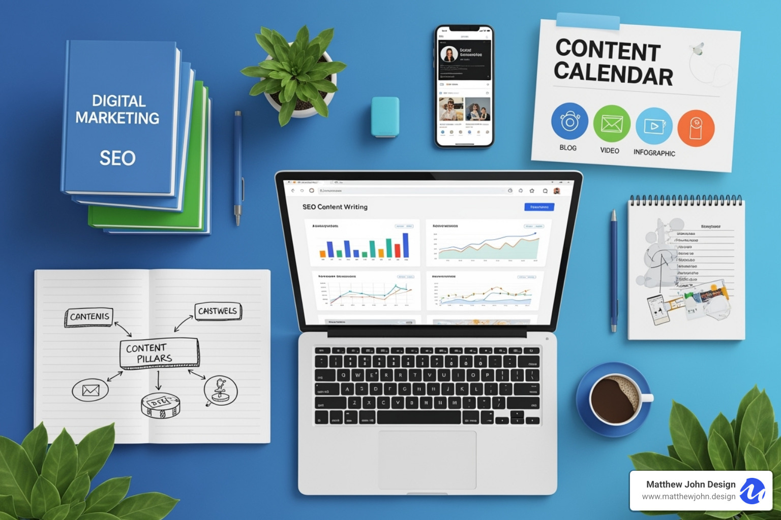 A screenshot of a Google SERP showing a featured snippet, People Also Ask section, and organic results with annotations highlighting key elements. - how to write seo content for website content marketing