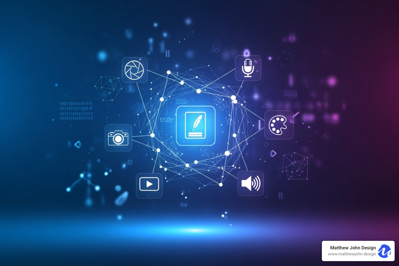 A collage image showing different types of digital content: a blog post with a clear headline, a vibrant social media graphic, a video thumbnail with a play button, and an infographic with data visualizations - digital content creation services