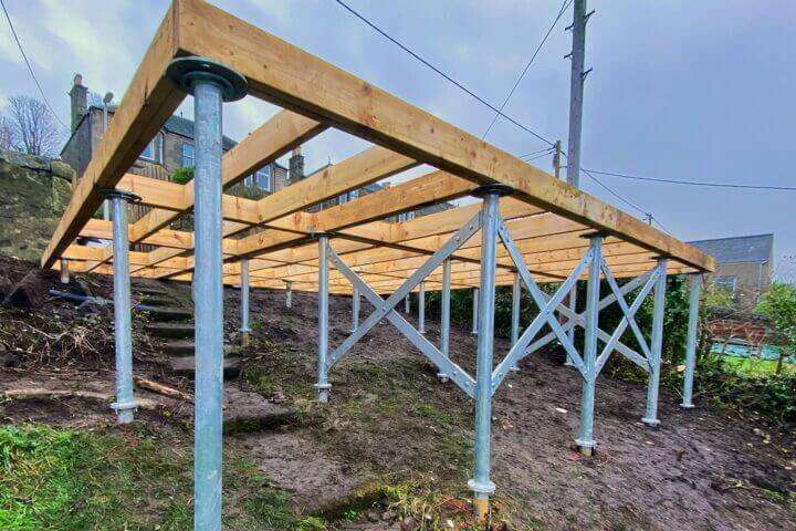 Expandable modular home Australian Standards Granny Flat NCC Class 10 Footing