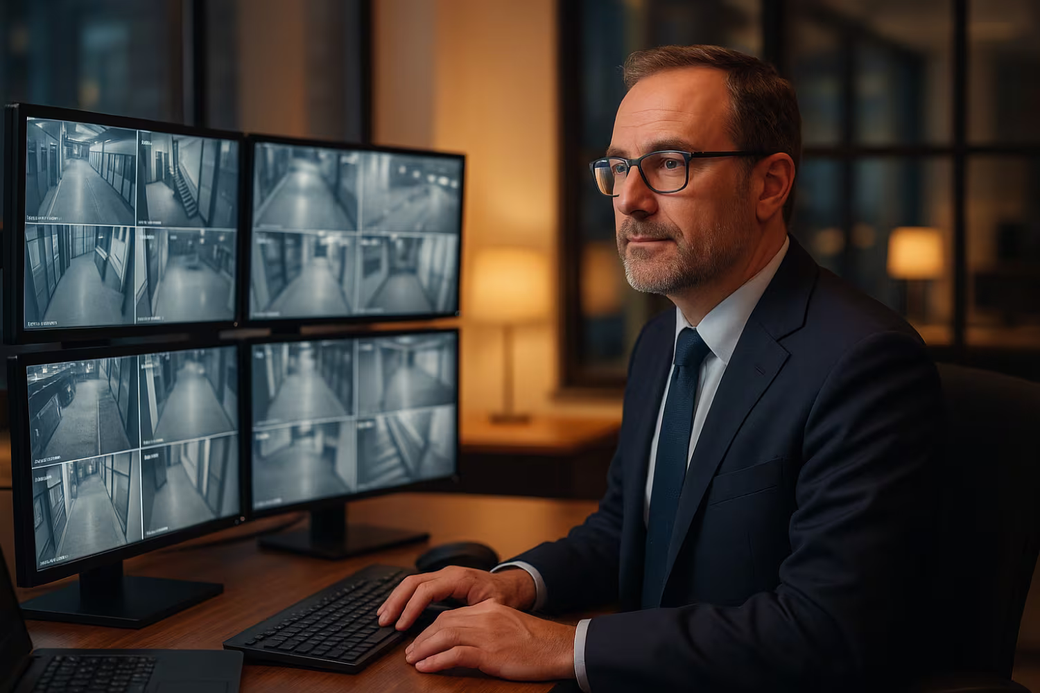 Professional using zero trust security models