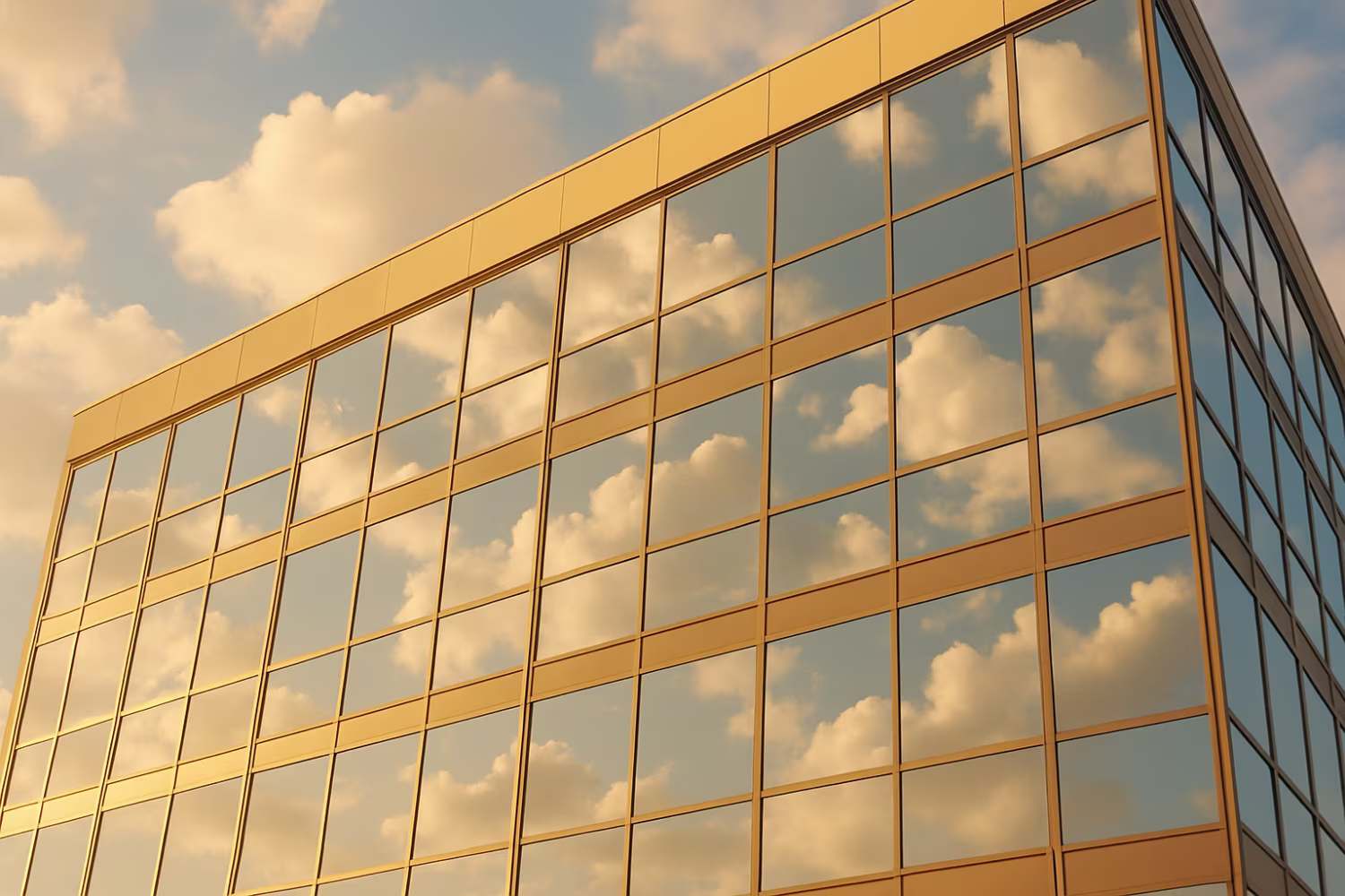 Office building reflecting cloud cost optimization