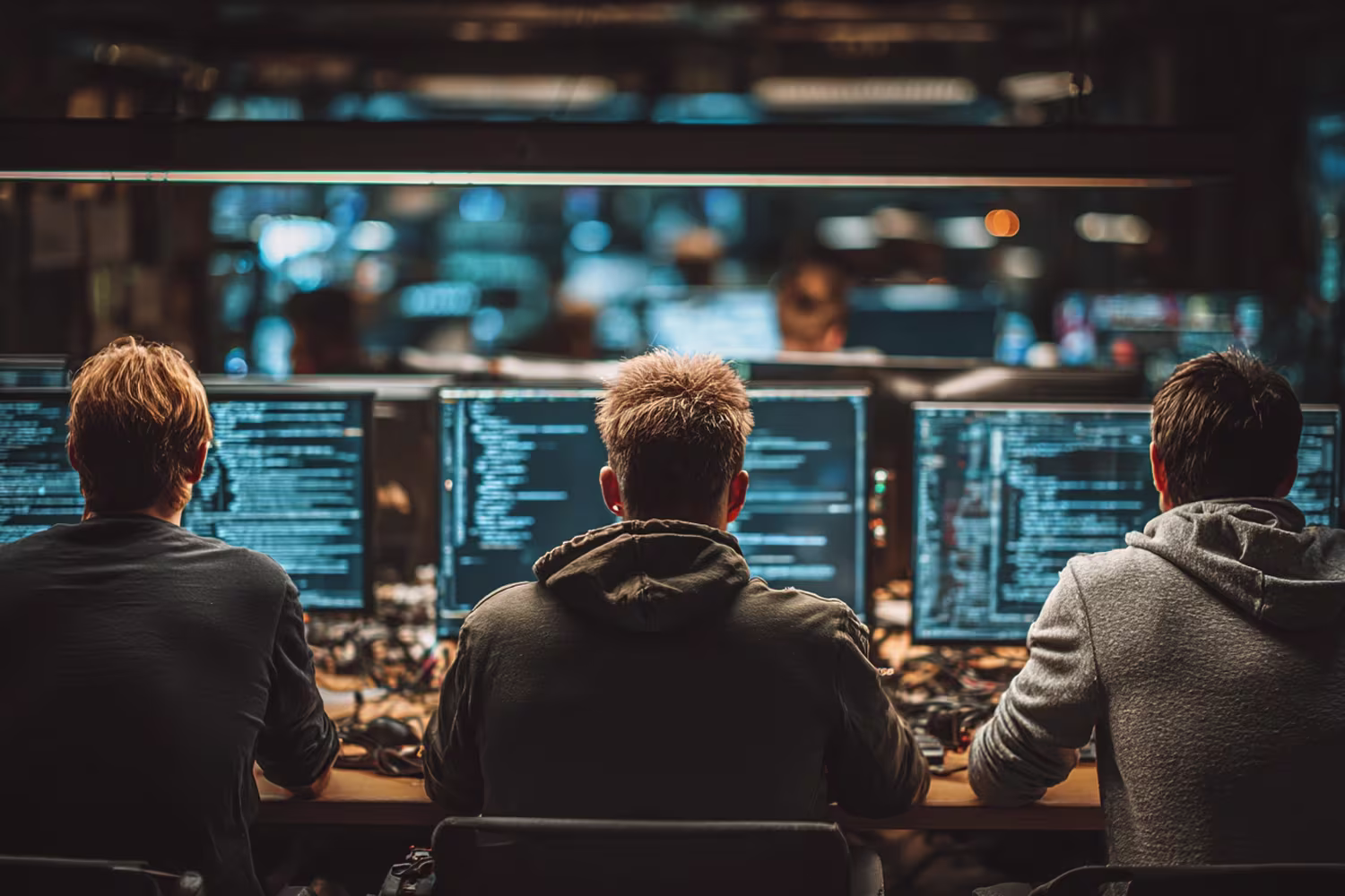 Diverse team managing endpoint security