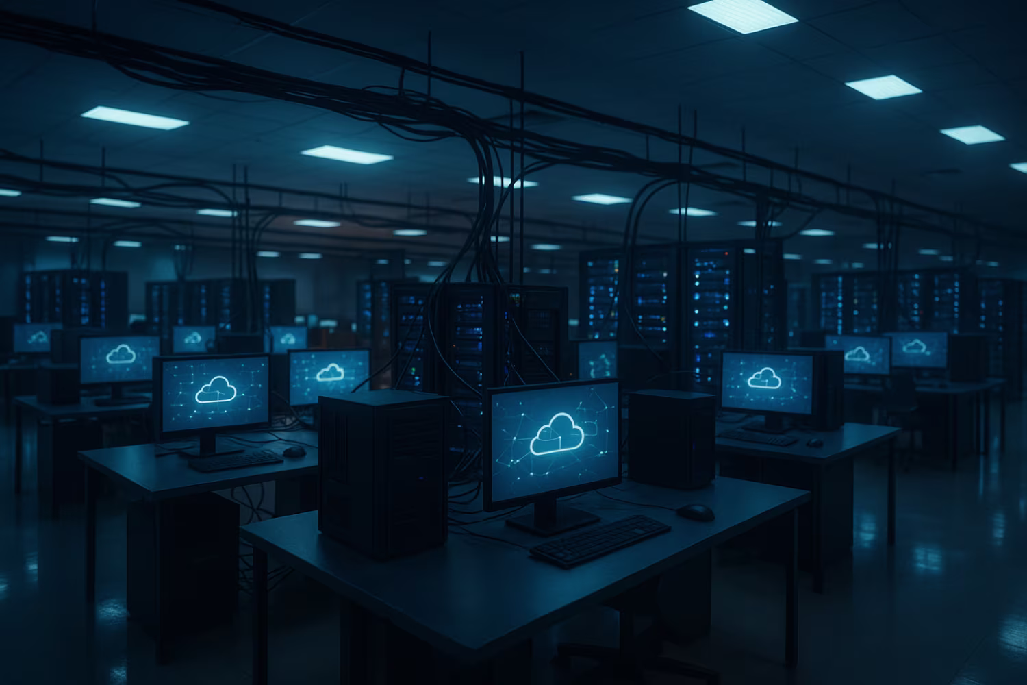 Modern NaaS data center interior