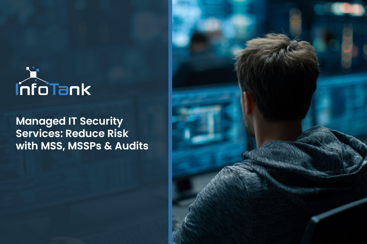 IT security agent working on his powerhouse software.