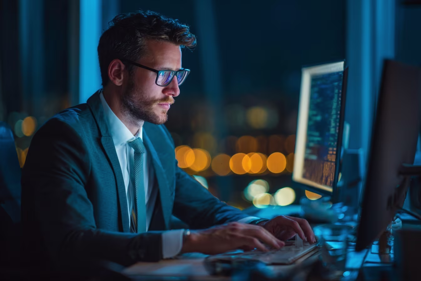 Professional conducting methodical IT audit