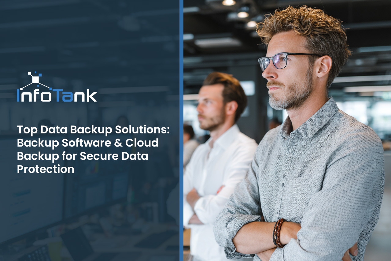 IT security agent working on his powerhouse software.