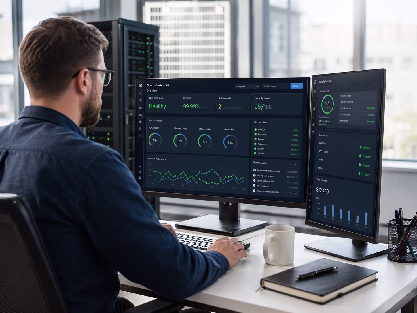 Secure, efficient cloud IT infrastructure