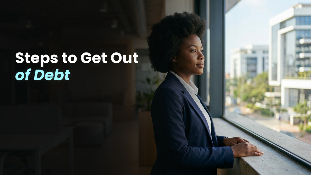 Fido blog banner for Steps To Get Out Of Debt