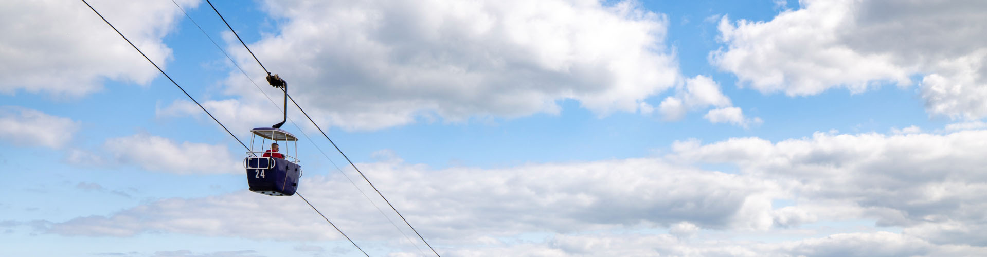 The tramway and cable cars on The Great Orme