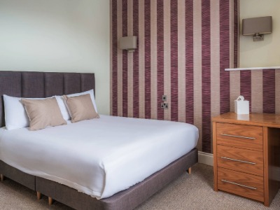 Comfortable double bedroom with modern furnishings at The Esplanade Hotel Llandudno