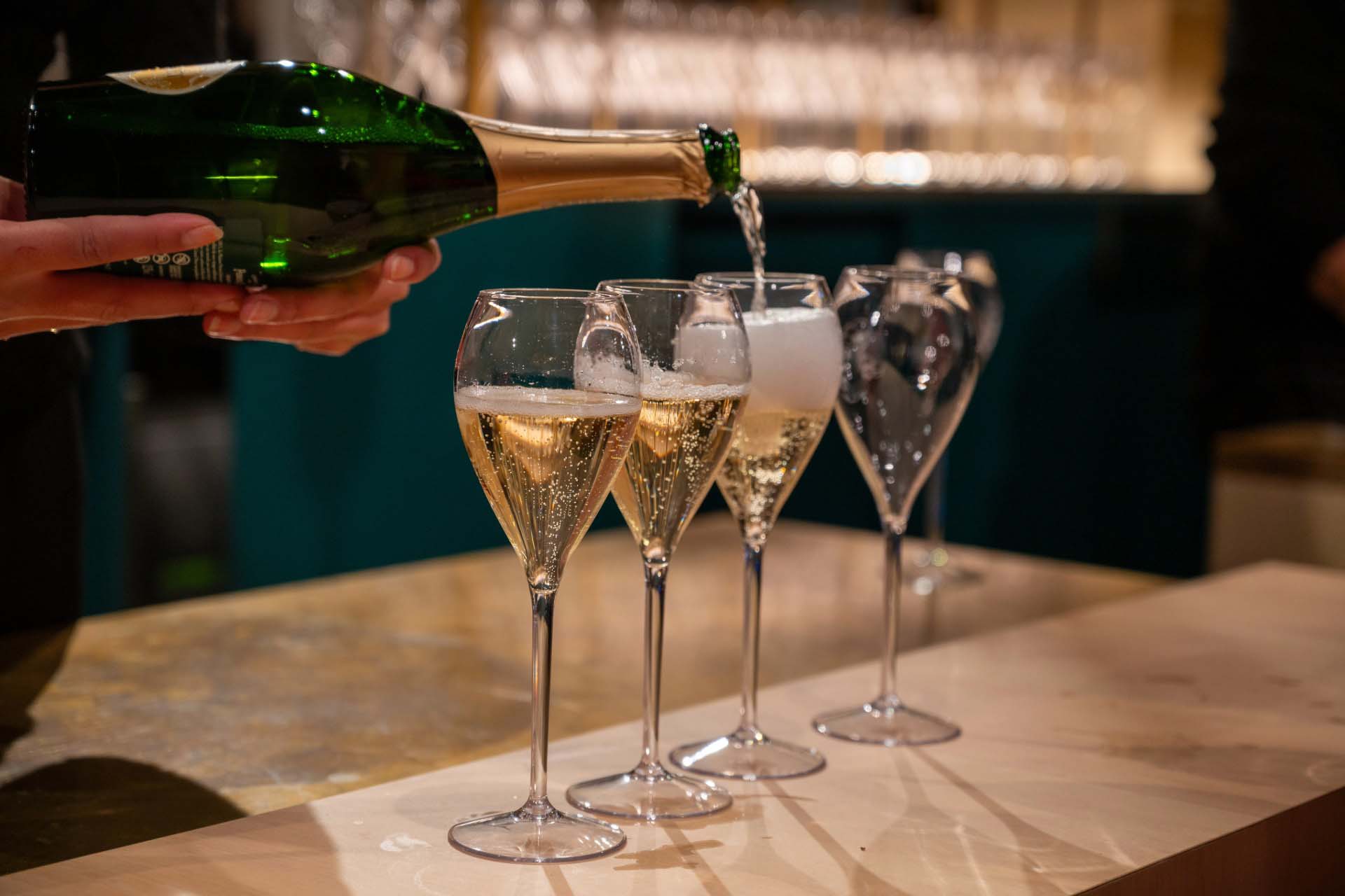 New Year's Eve dinner celebrations at The Goat restaurant, Llandudno