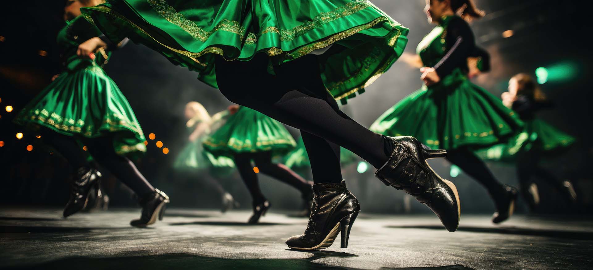 Irish dancing in Celtic Illusion at Venue Cymru, Llandudno