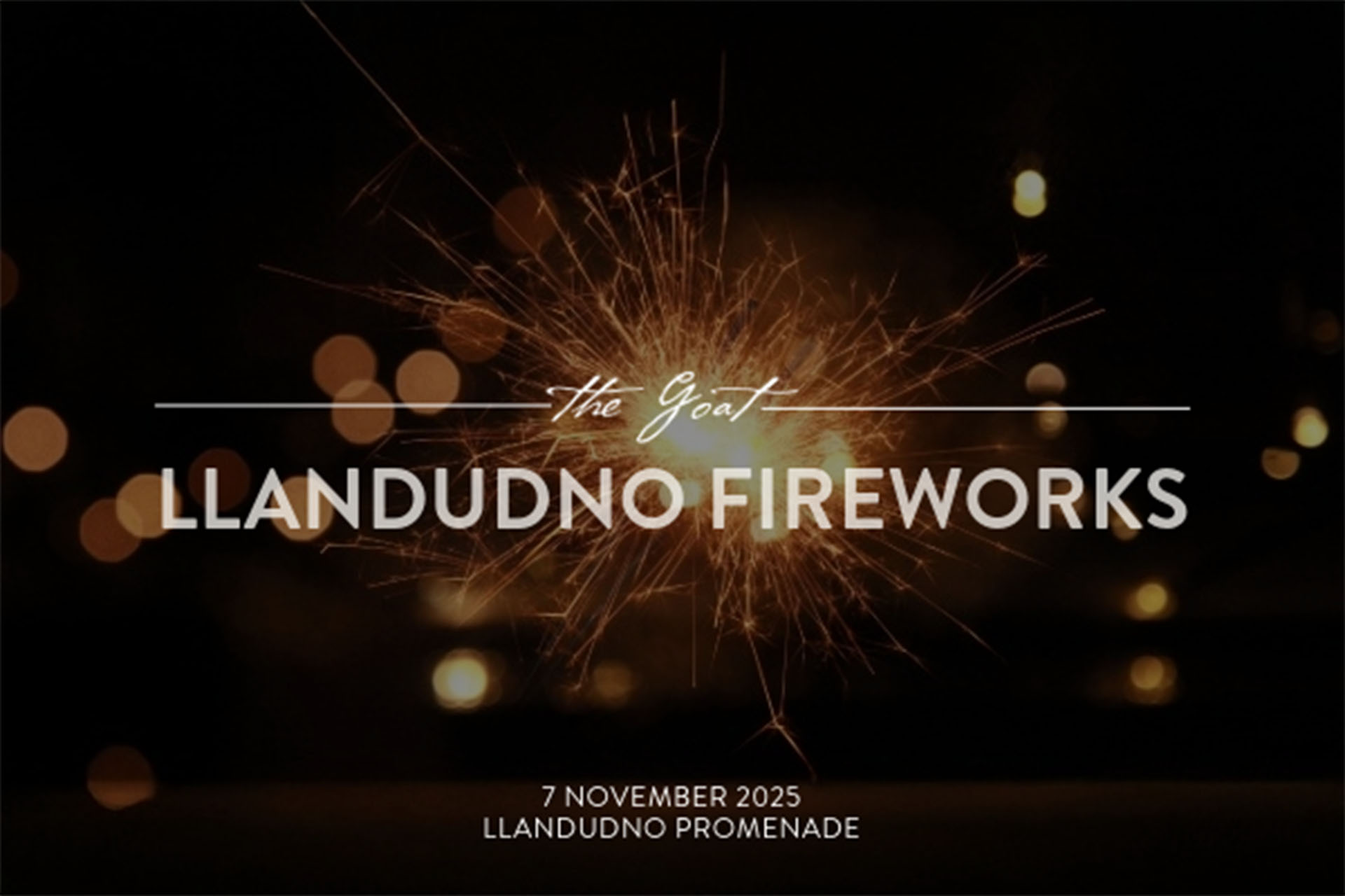 Fireworks display over Llandudno's North Shore