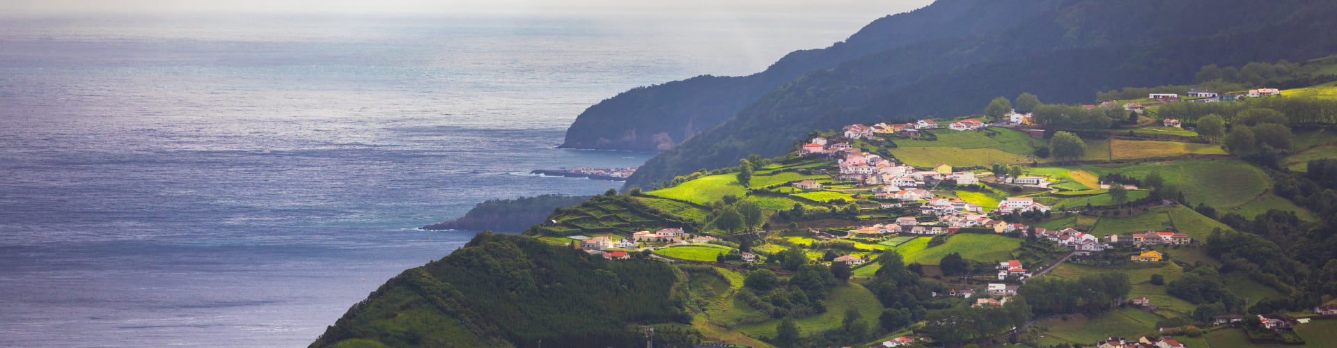 Aerial shot of the mountainous terrain around Llandudno