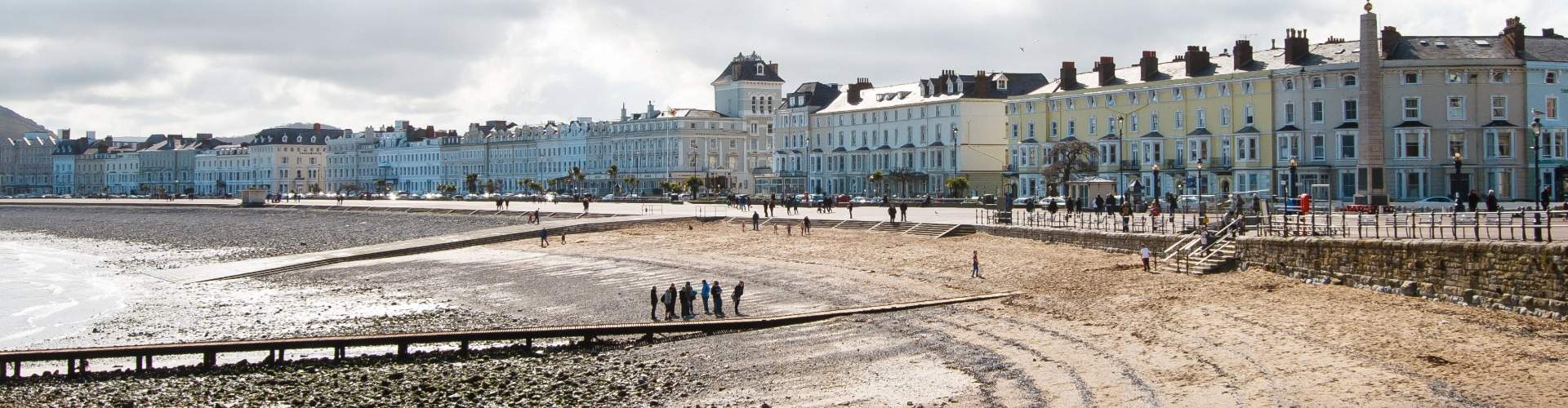 Llandudno pseafront in autumn