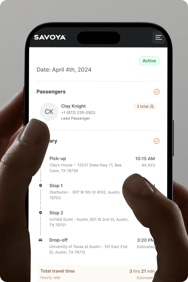 Savoya Core Mobile App