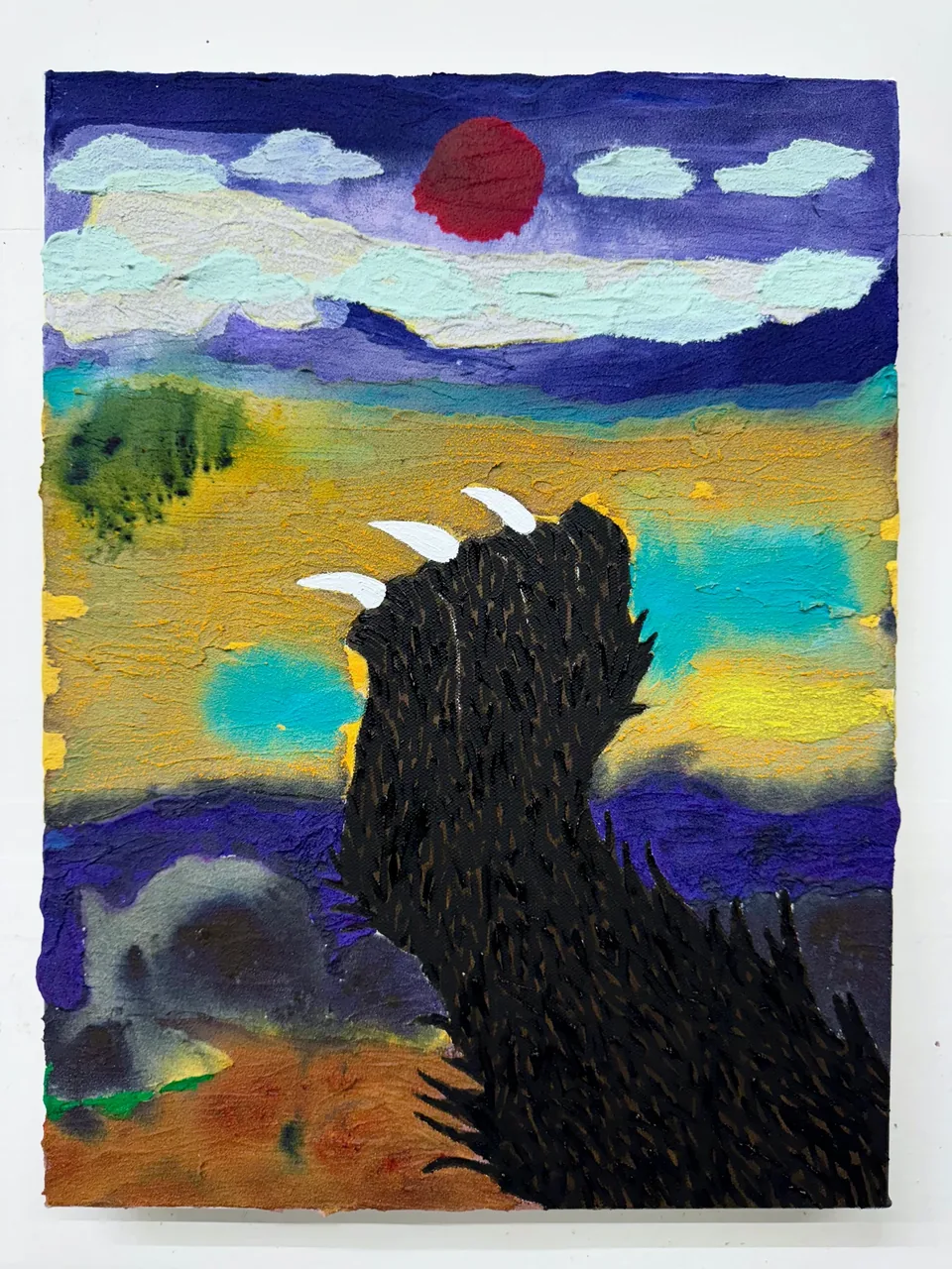 Black Bear In Landscape by Manik Raj Nakra