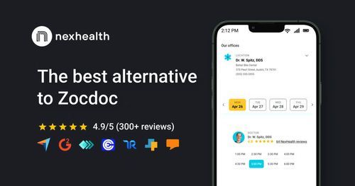 NexHealth vs Zocdoc Comparison Chart