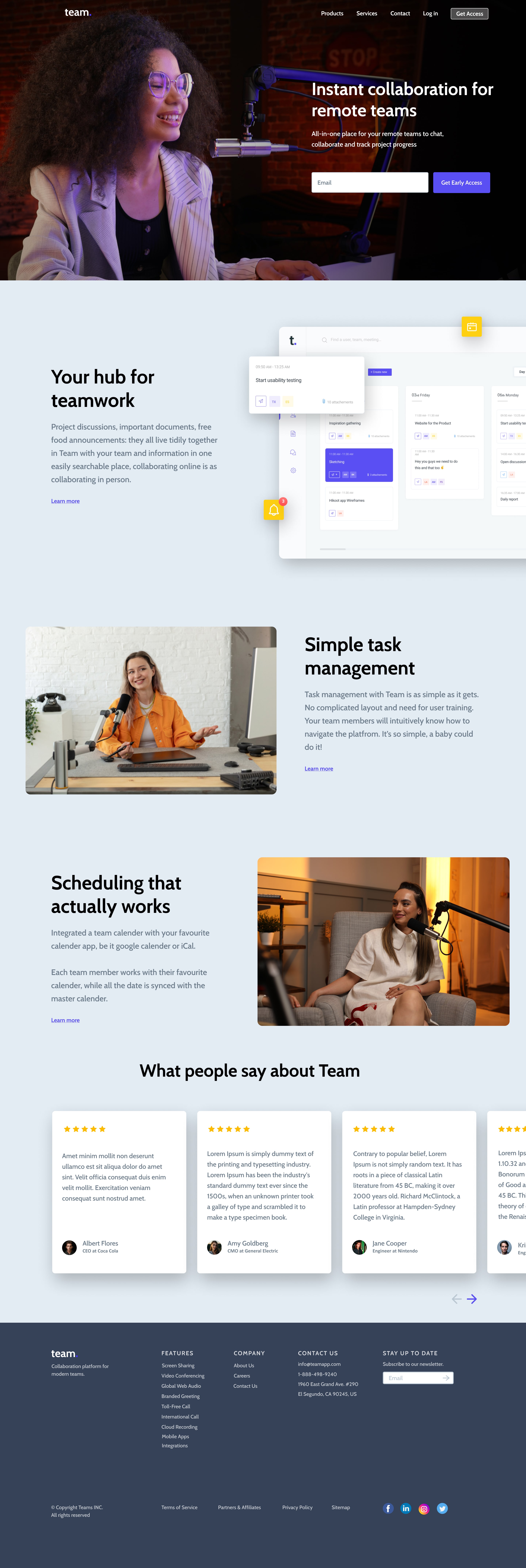 A screenshot of web page