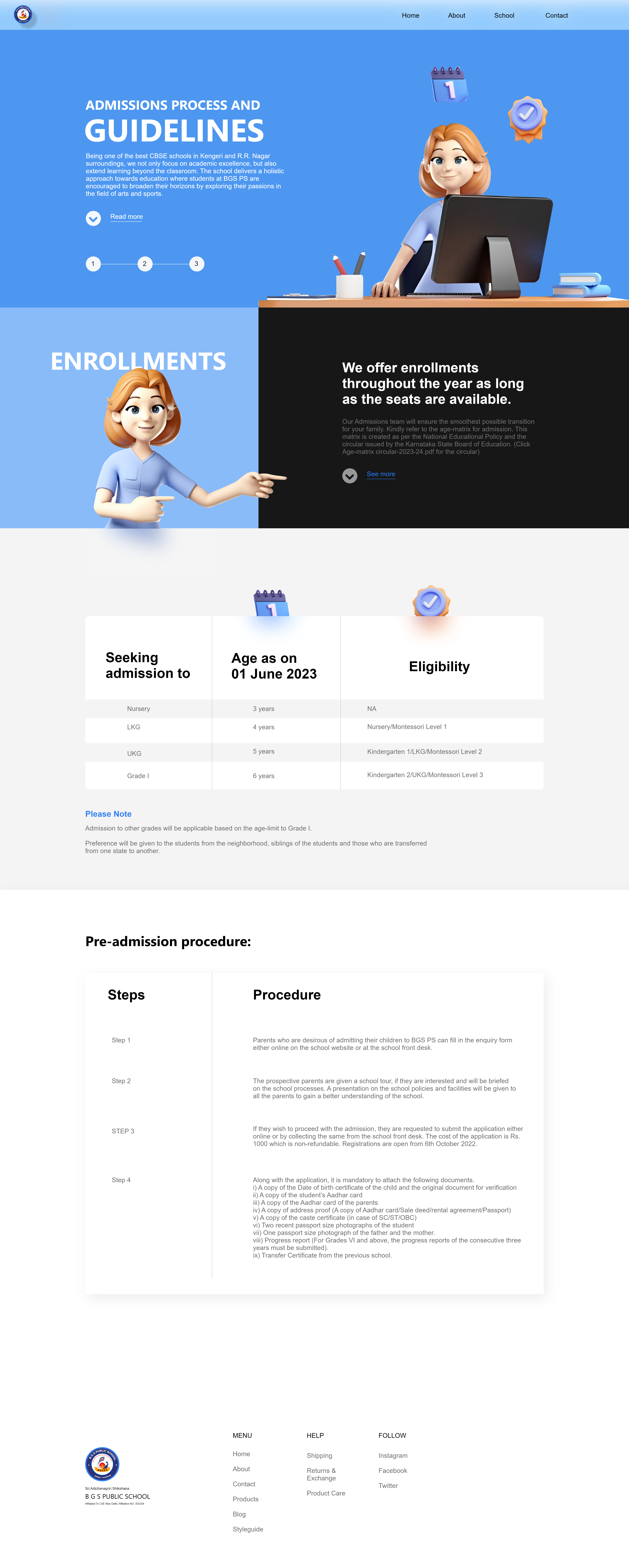 A screenshot of web page