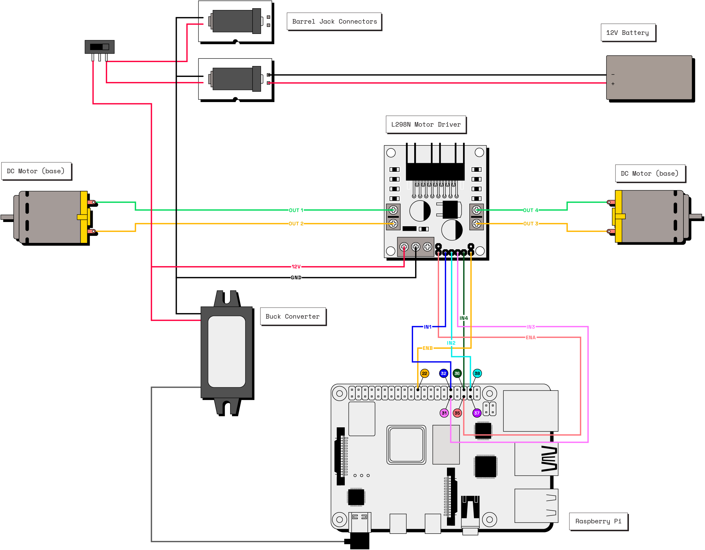 Omnibot MAIV powered wiring diagram.