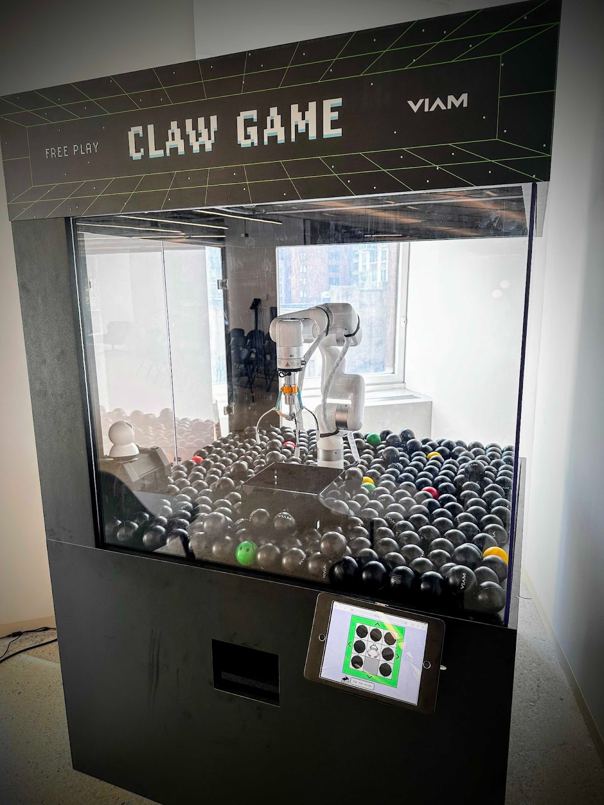 Viam controls components of a robot in an arcade claw game