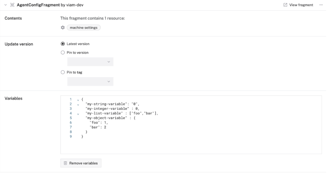 Reduce the number of overall fragments and need for fragment overwrites, plus encourage fragment reuse on the Viam platform.