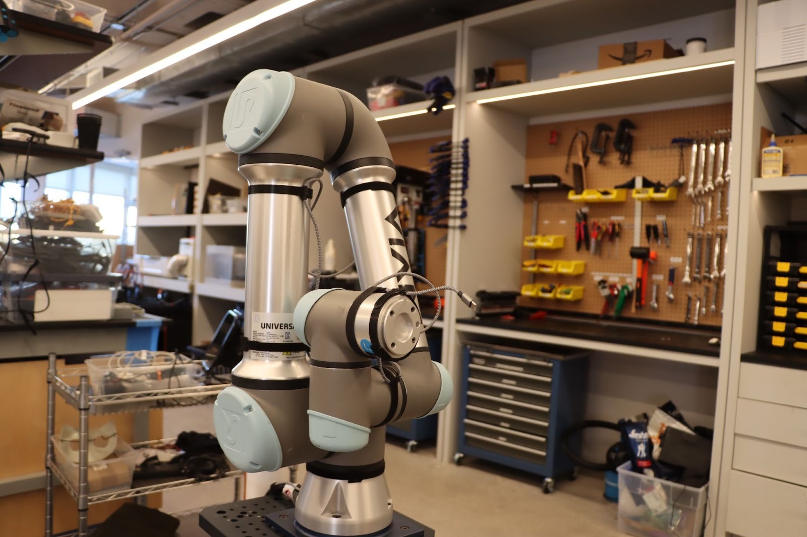 A UR arm in Viam's lab