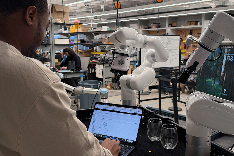 A software engineer building a robotic system on the Viam platform