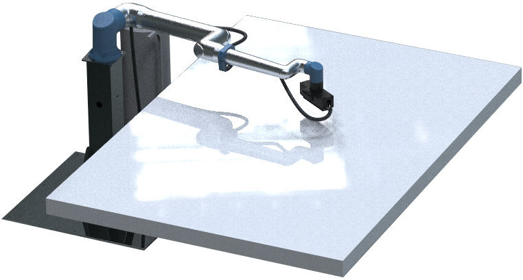 A rendering of the viam sanding solution