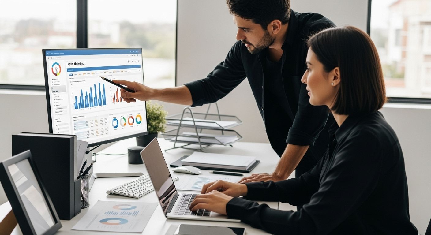 espacio de trabajo de marketing digital