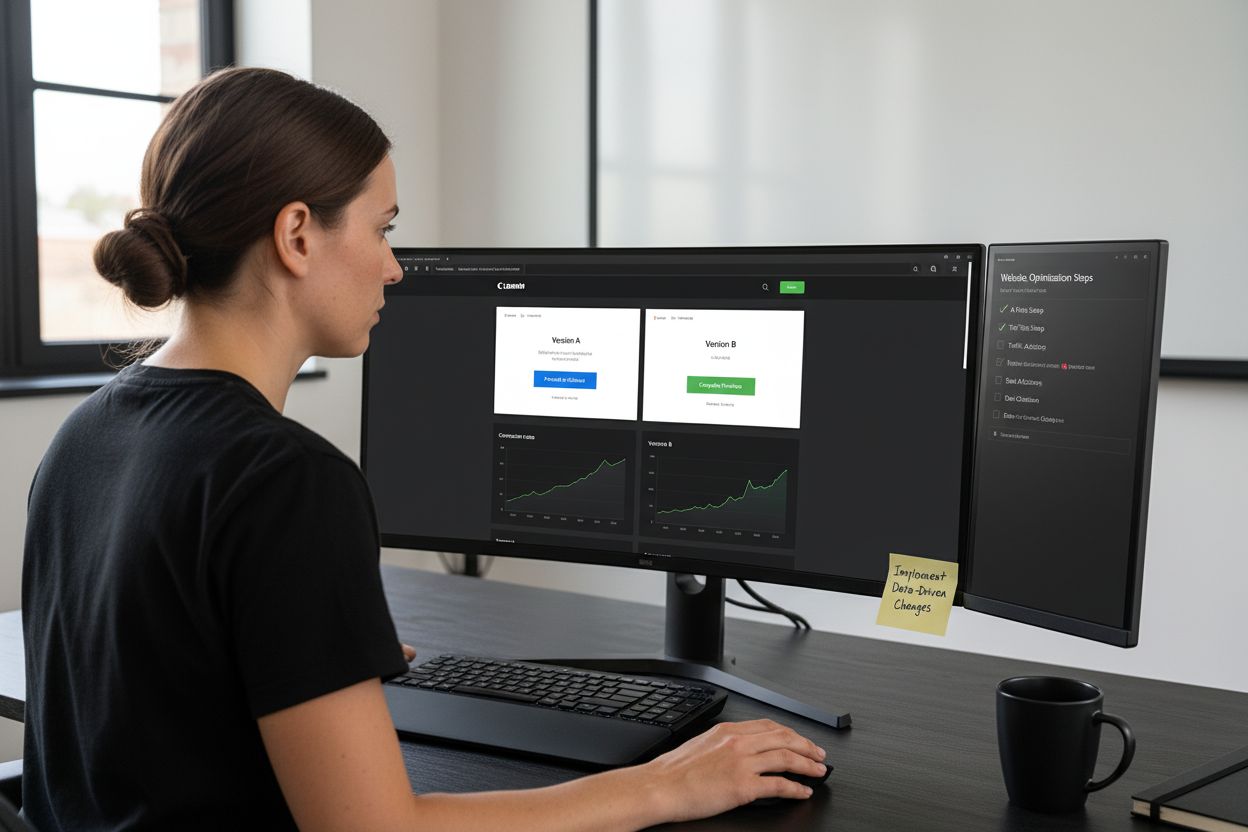 A/B testing, data-driven change