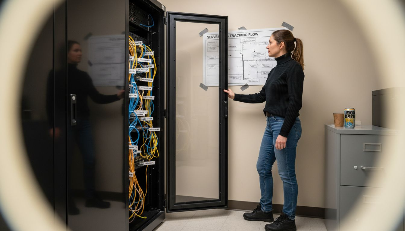 IT specialist explaining server-side tracking setup