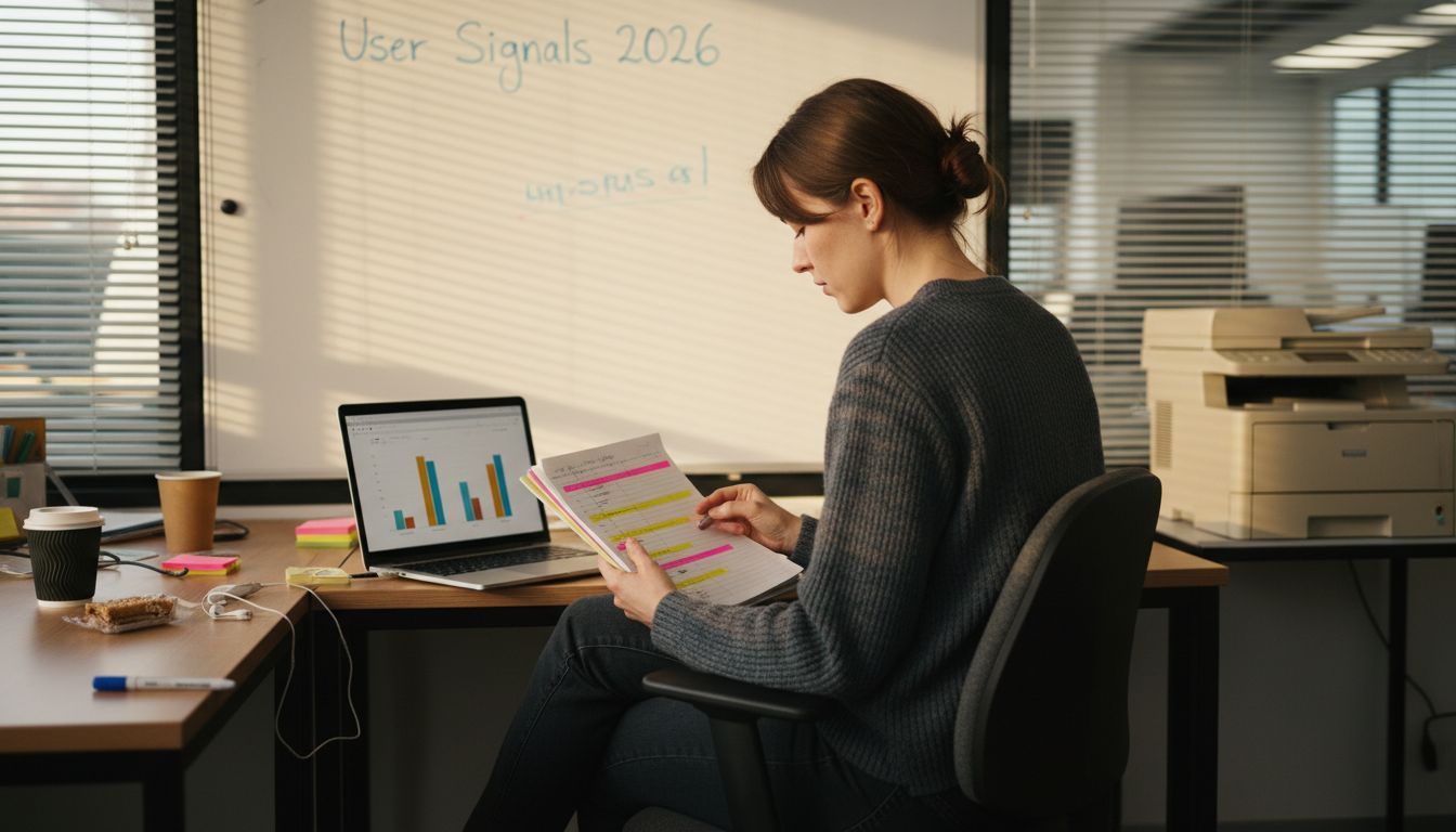 E-commerce professional reviewing digital signal charts