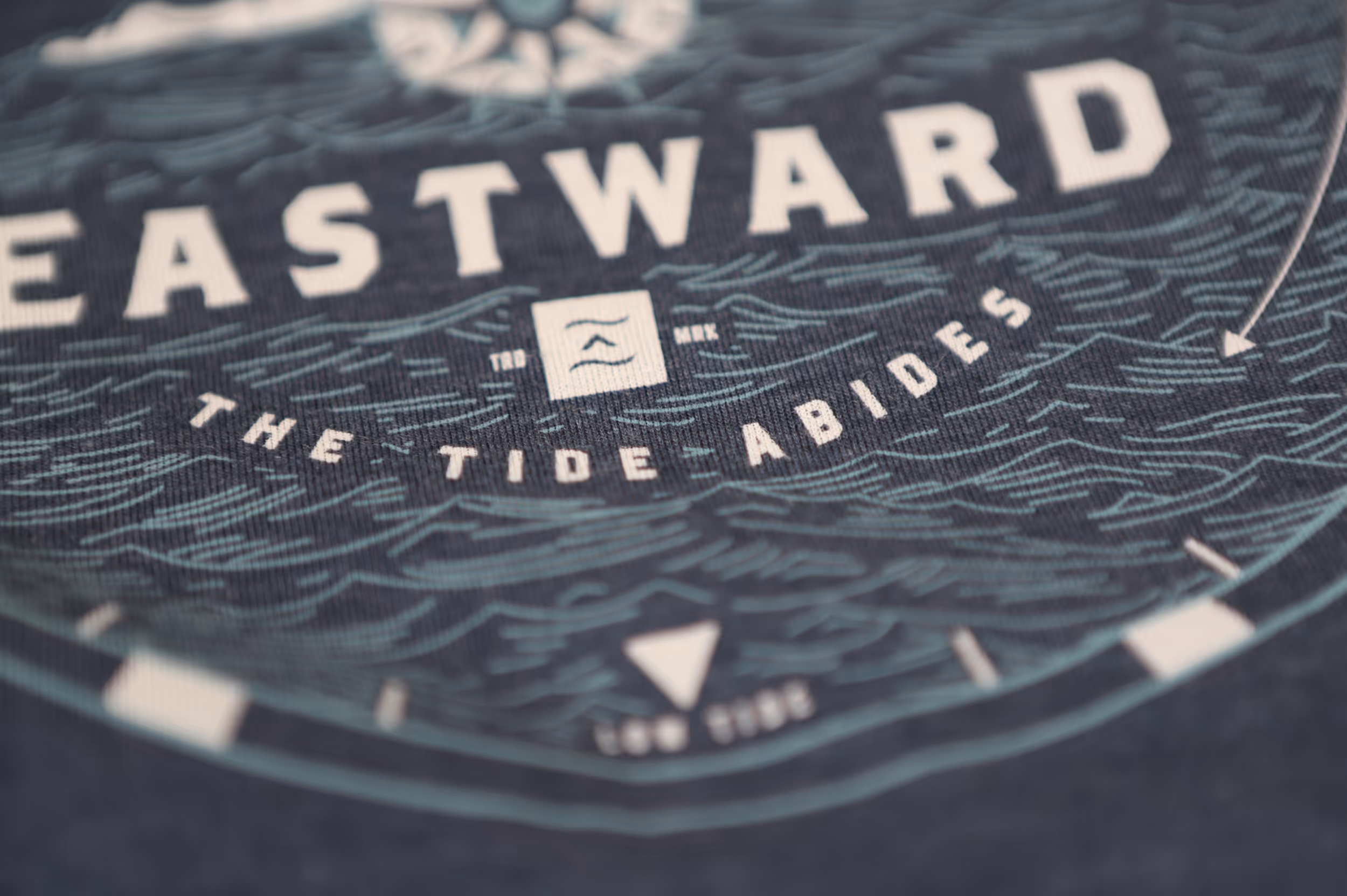 Close up of Eastward t-shirt graphic