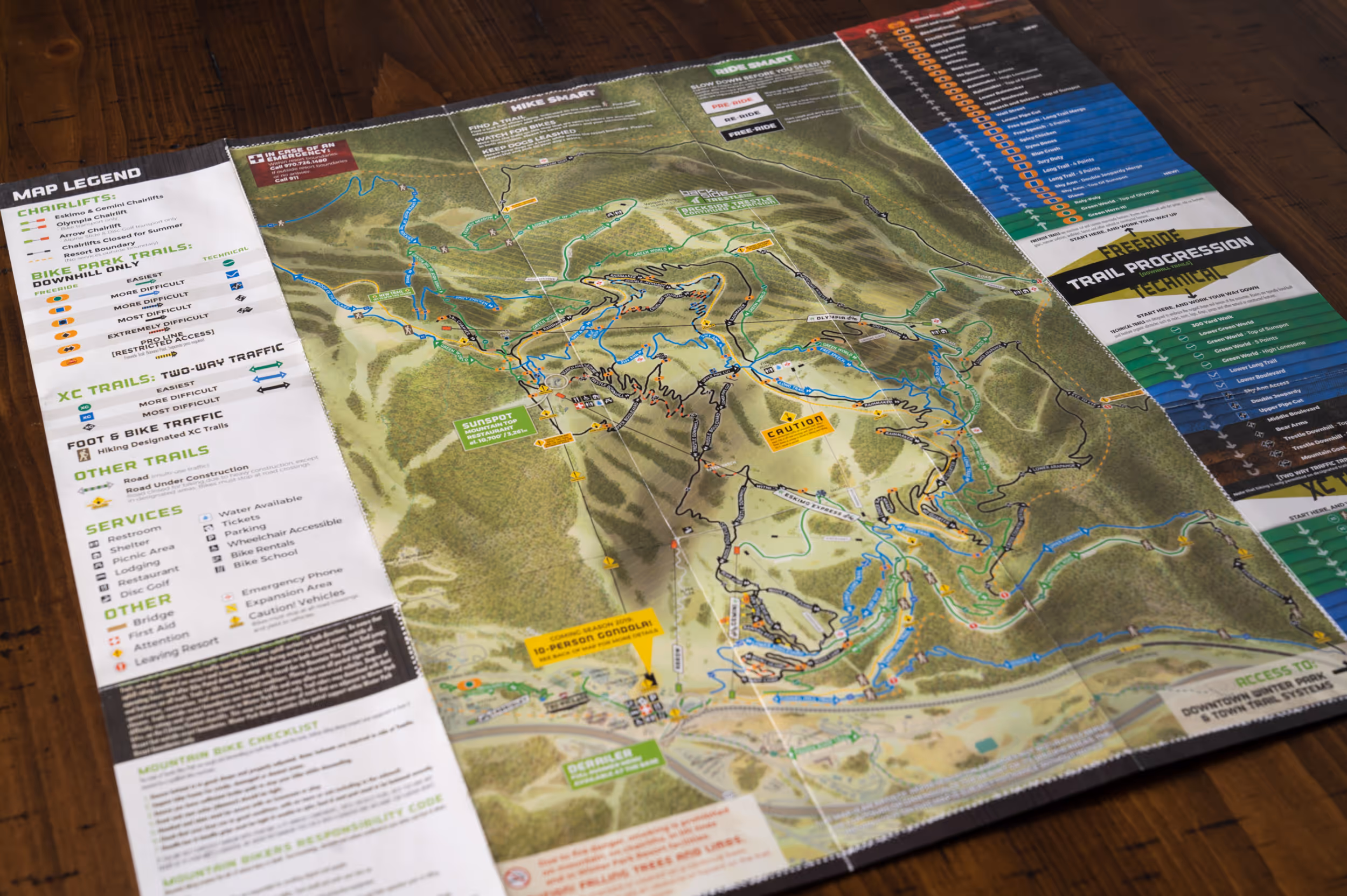 A updated trail map 