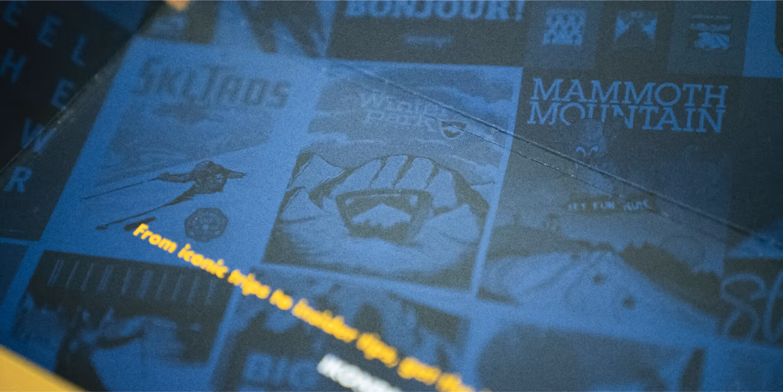 A close up for the envelope for an IKON pass showing the poster for Winter Park 