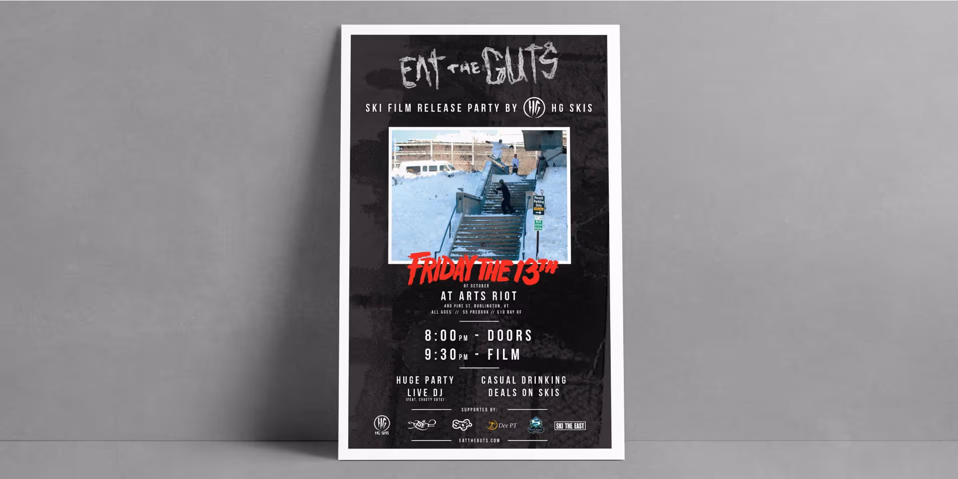 Eat the Guts event sign