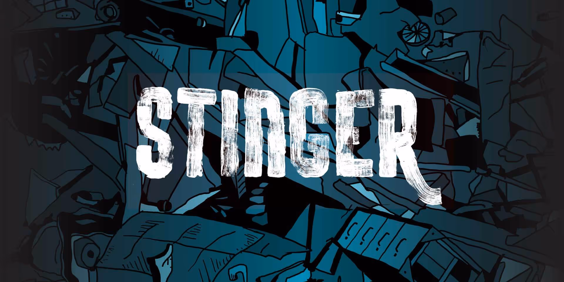 A graphic that reads "Stinger" 