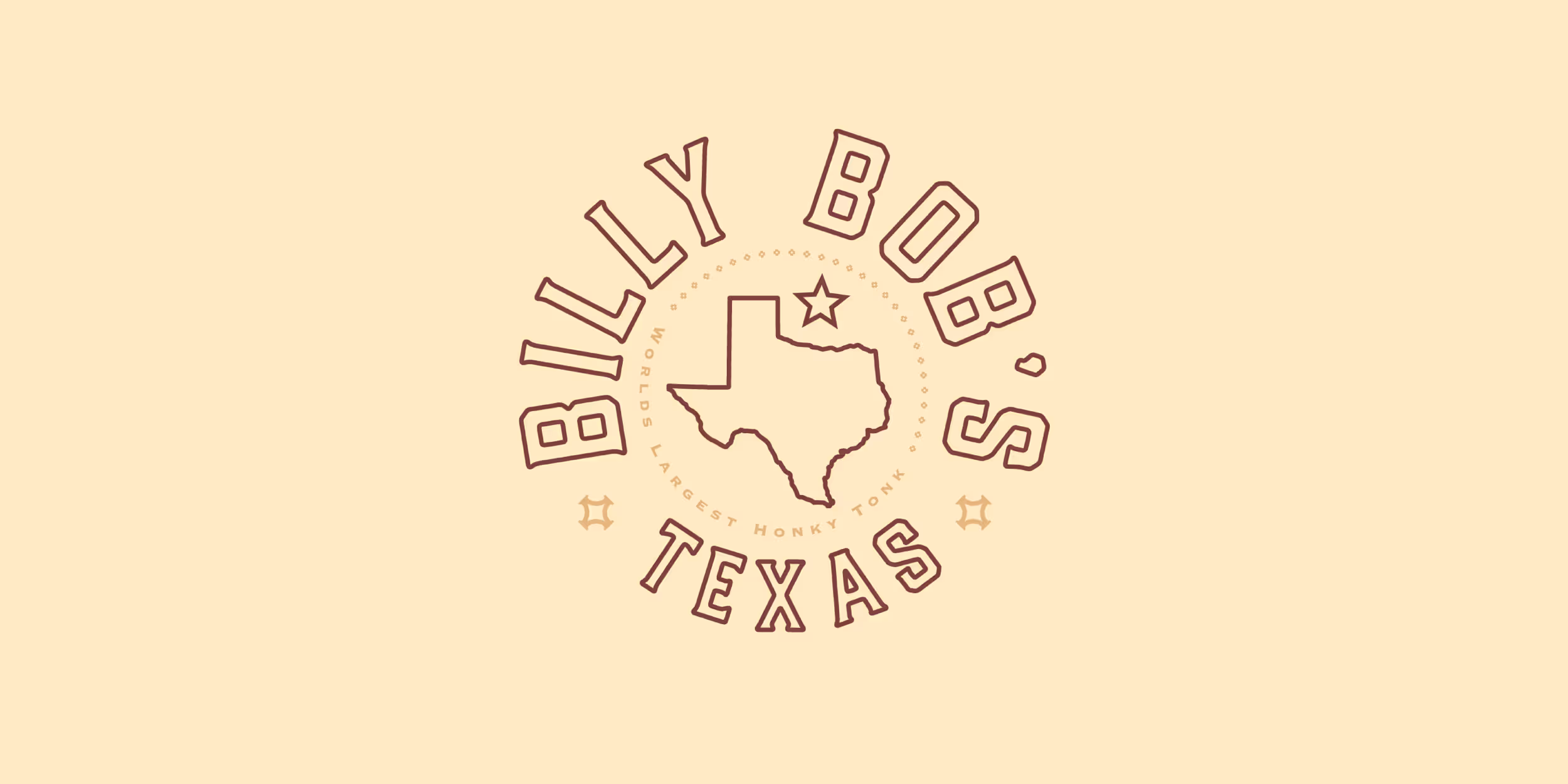 A light colored graphic that says "Billy Bob's Texas"