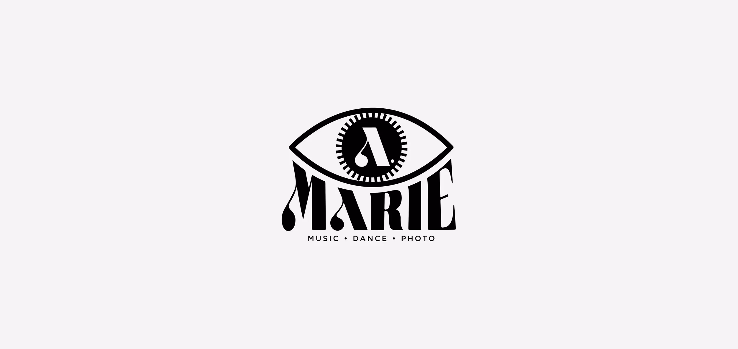 Marie Music, dance, and photo logo 