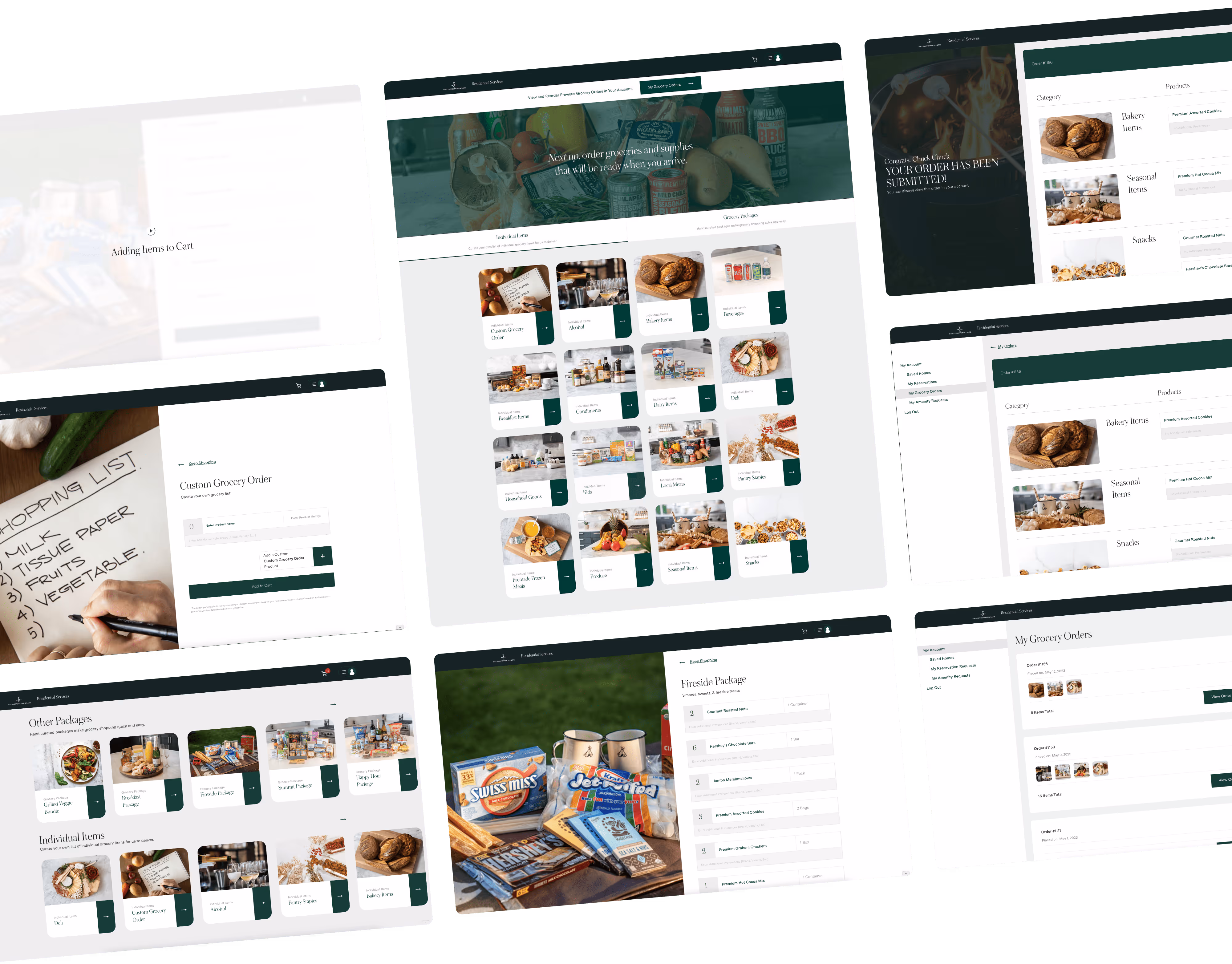 A screenshot of the Yellowstone Club's website created by Charles Stemen Studio displaying how members can experience a custom tailored shopping experience allowing the luxury experience 