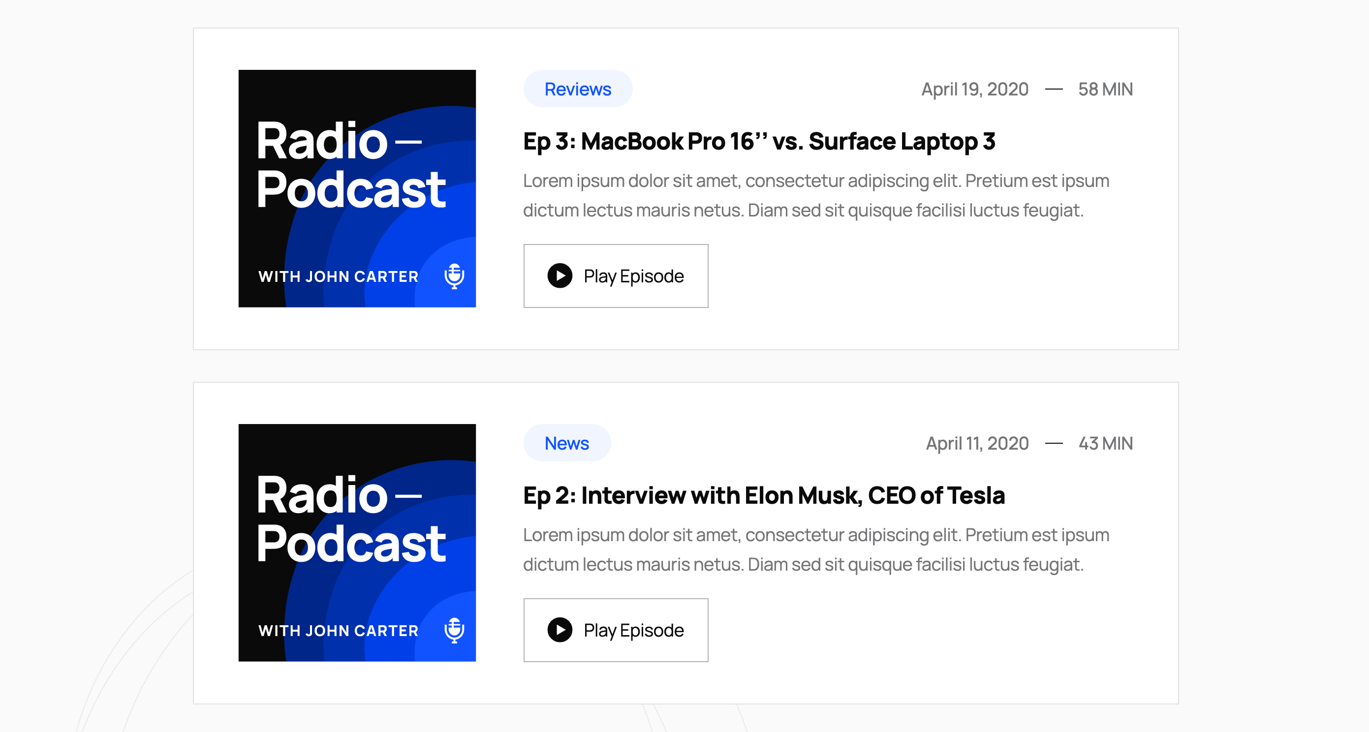 Graphic & Icons - Radio Webflow Template