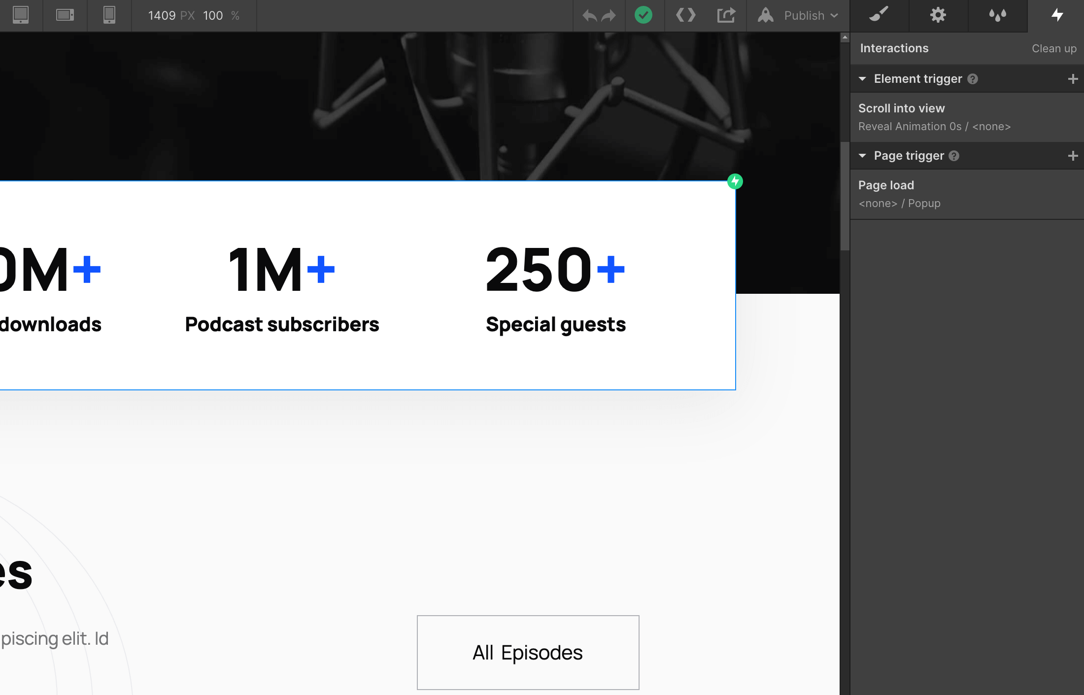Animations - Radio Webflow Template