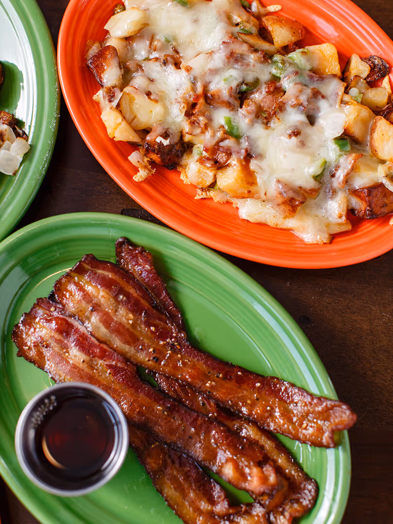Assorted breakfast side dishes