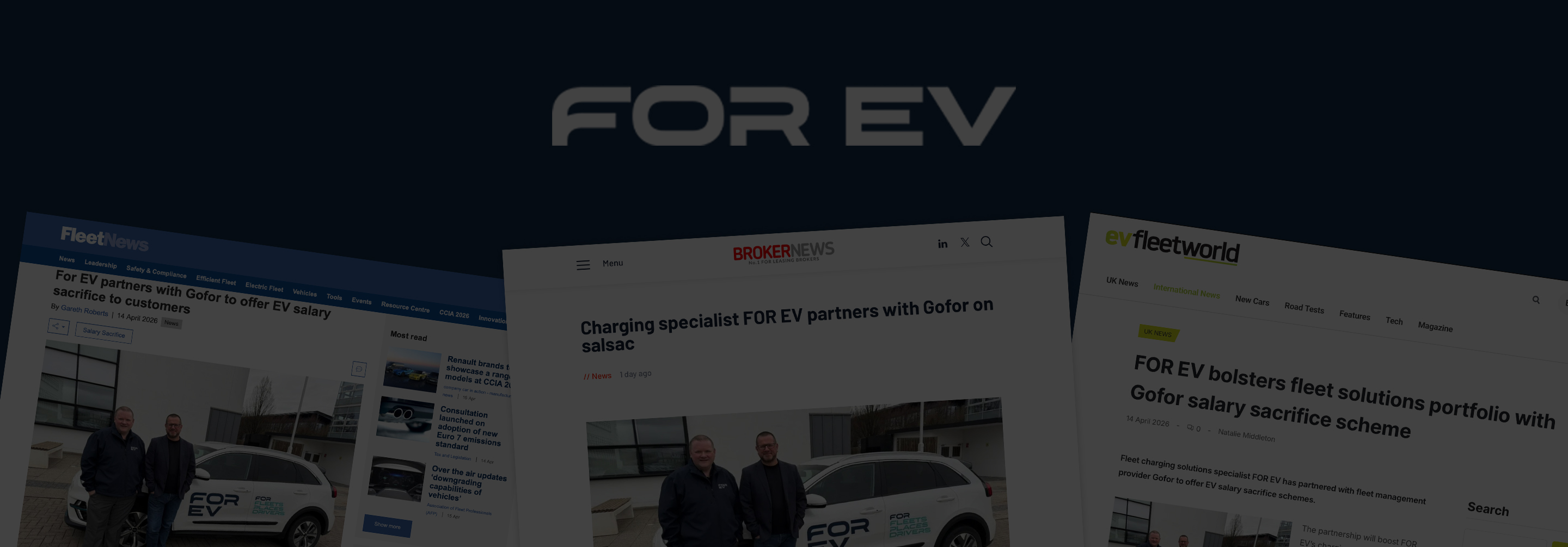 Partnering with FOR EV to combine fleet management and EV charging expertise